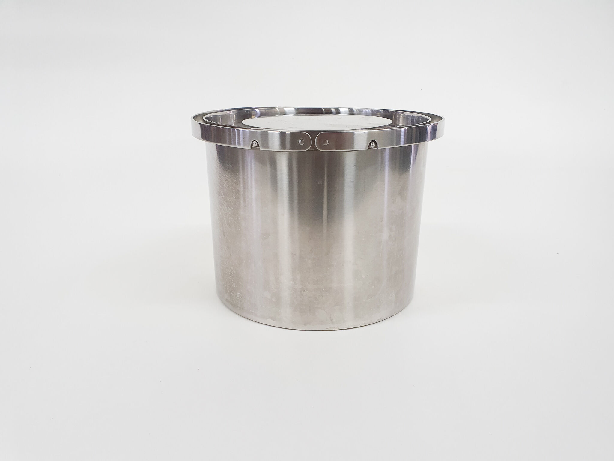 Stainless steel ice bucket by Arne Jacobsen for Stelton, Denmark 1960's