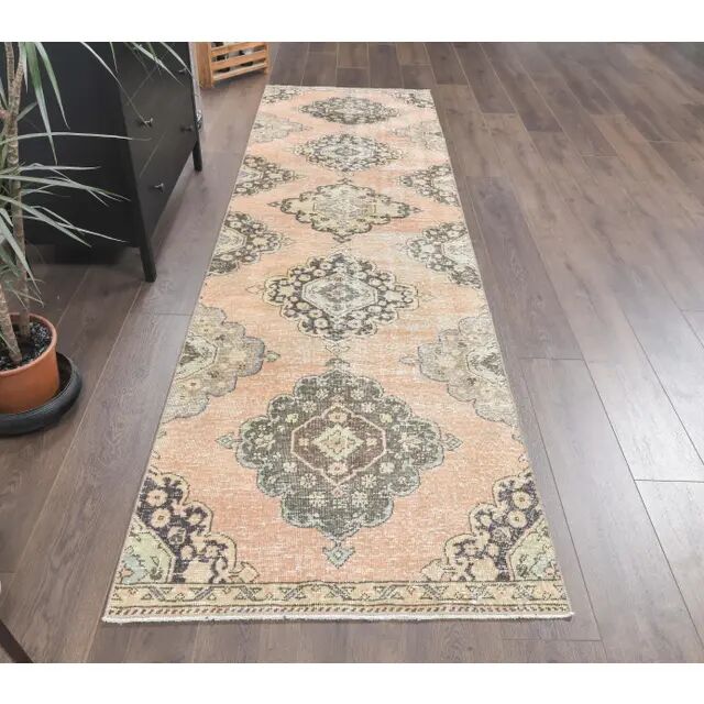 Turkish Oushak wool runner 91x305