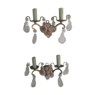 Vintage wall lights duo