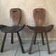 Pair of brutalist chairs
