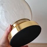 White Clichy Glass Globe Touch Lamp