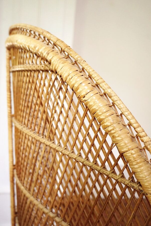 Emmanuelle armchair in rattan