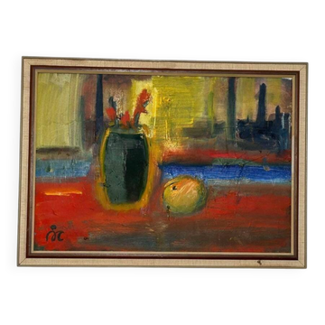 Swedish Oil on Canvas – “Still Life” by ÅKE CARLSSON
