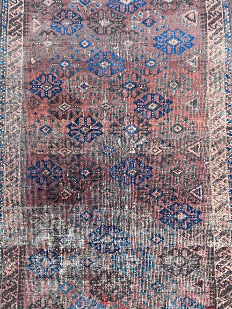 Old carpet Afghan Belutch 85x136 cm