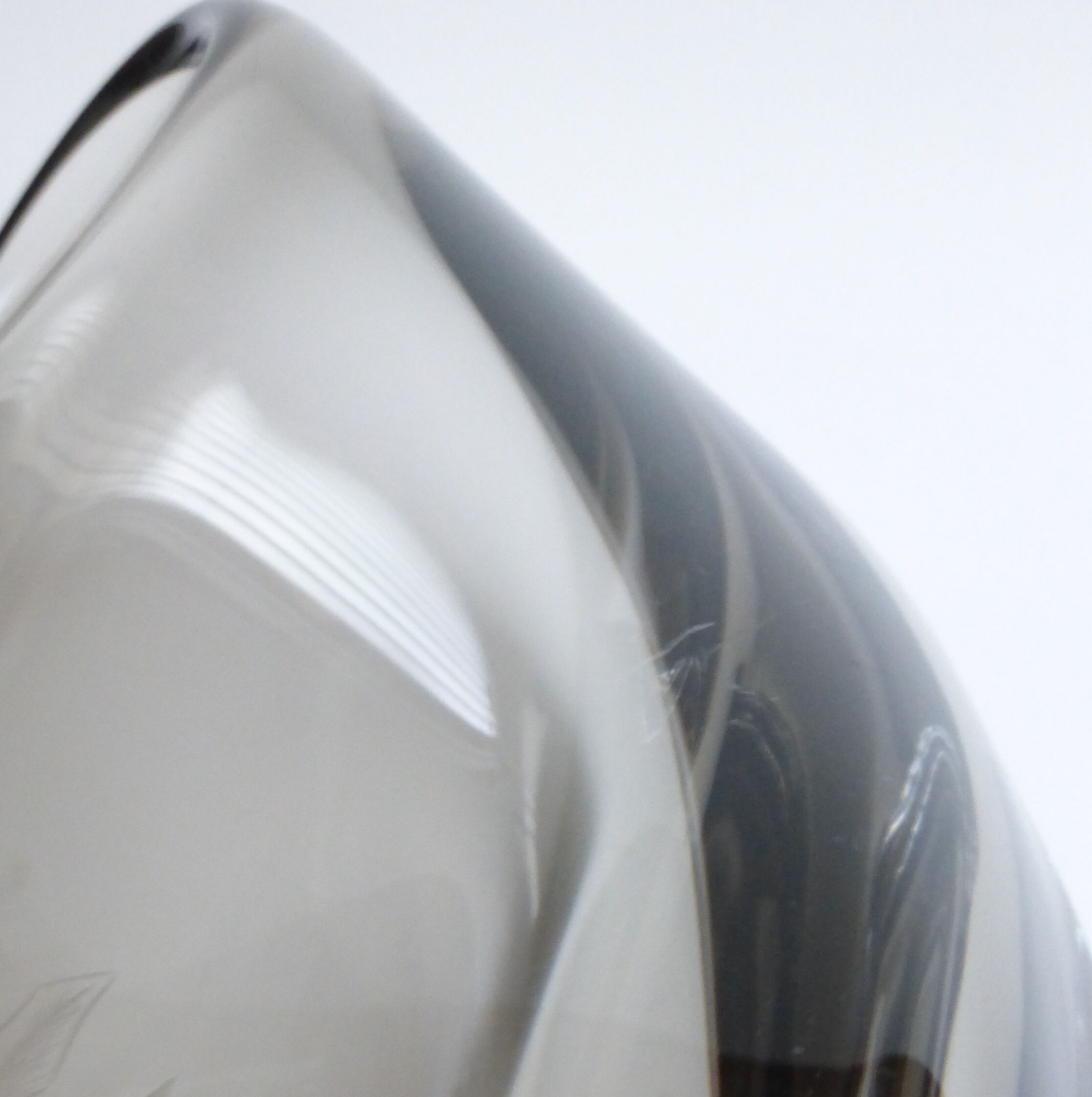 Czech smoked glass vase 1950's-60's