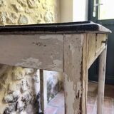 Antique wooden farmhouse table