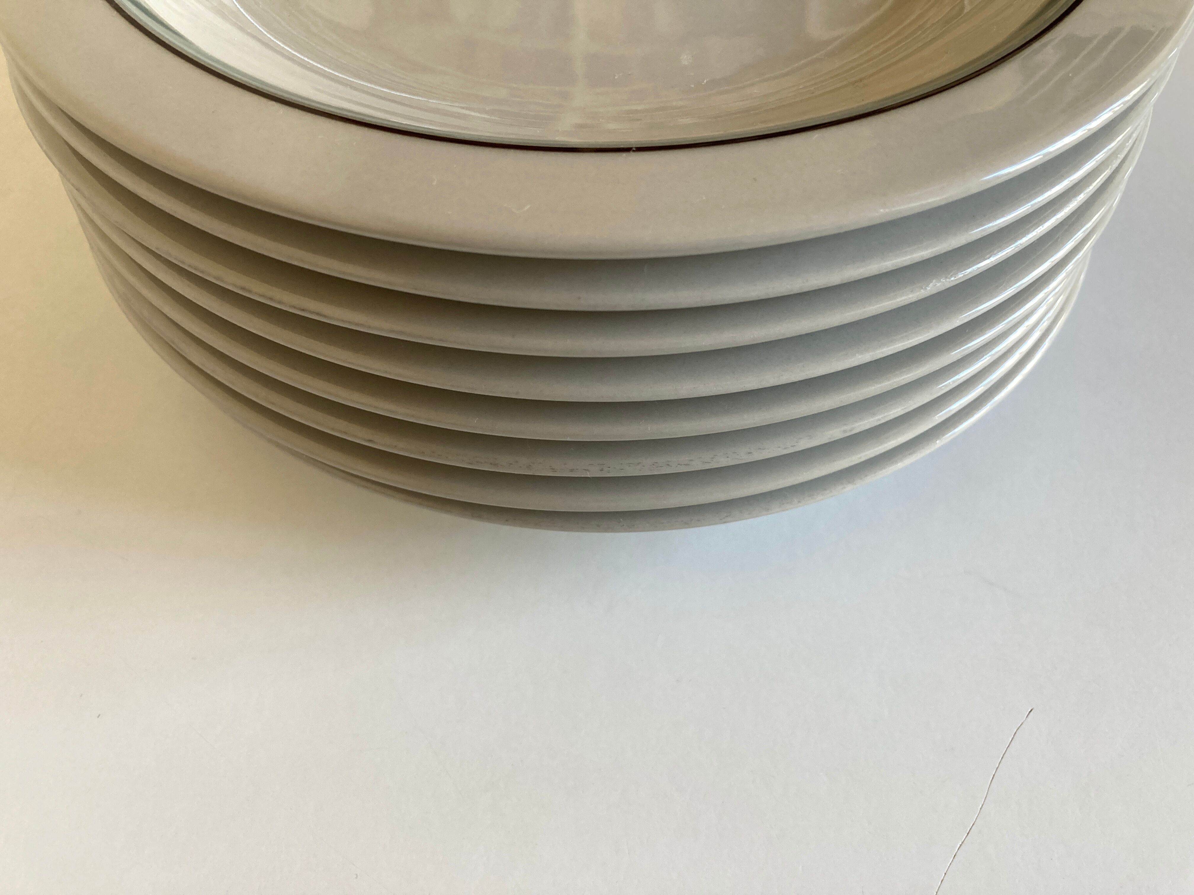 Set 8 plates for Arabia Finland Airisto 1970 Scandinavian