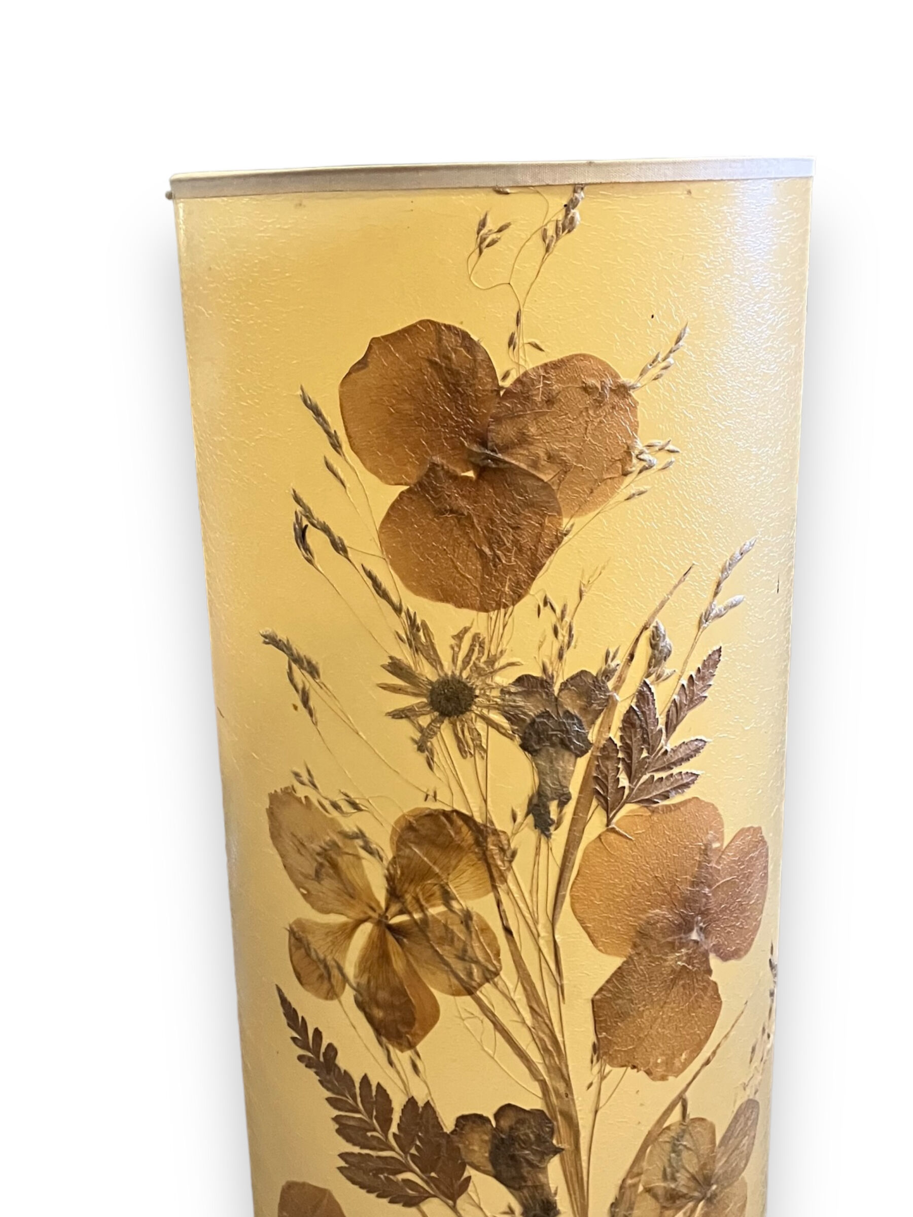 Lamp roller dried flowers 1960s