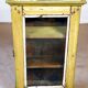 Burmese teak wall shelf with original yellow patina