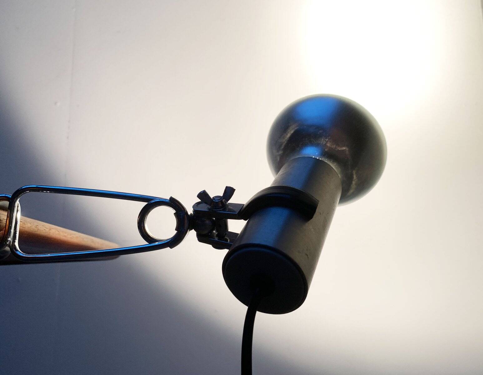 Mid-century minimalist shelf lamp by Swisslamps International