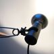 Mid-century minimalist shelf lamp by Swisslamps International