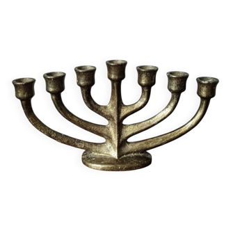 Bronze chandelier Scandinavian brutalist decoration