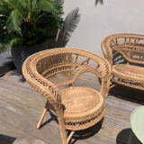 Vintage rattan garden furniture