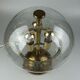 Lampe de table des années 60 des années 70 par Doria Leuchten Allemagne laiton de verre Space Age