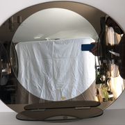 Lupi Crystal Luxor Mirror with 2 integrated wall lights and shelf