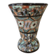 Rare diabolo vase by Jean Gerbino, Vallauris, 15 cm, mixed earth mosaic.