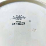 Plat à tartes à anses fleuris, Sarreguemines - Barbizon
