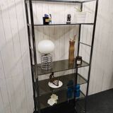 Chrome and smoked glass shelf
