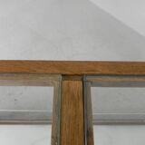 Vintage bakery display case, counter on castors 1950s