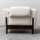Coppia di poltrone cotone bianco saporiti anni ’70 vintage modernariato