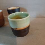 4 tasses à café en grès