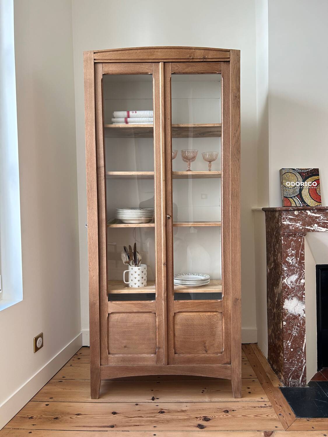 Parisian glass cabinet