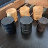 Jeu de jacquet backgammon ancien en bois