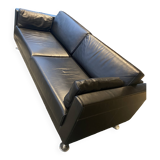 2 Vitra Park sofas by Jasper Morrison - Black leather