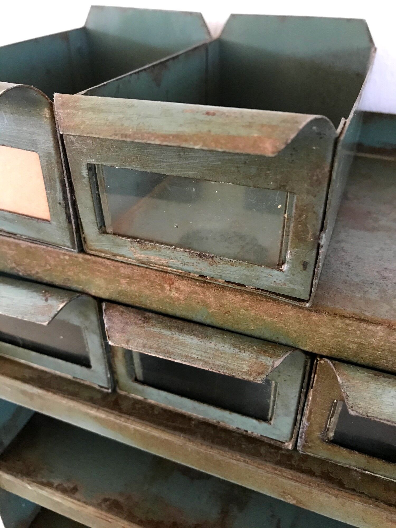 Vintage workshop wall shelf 60s