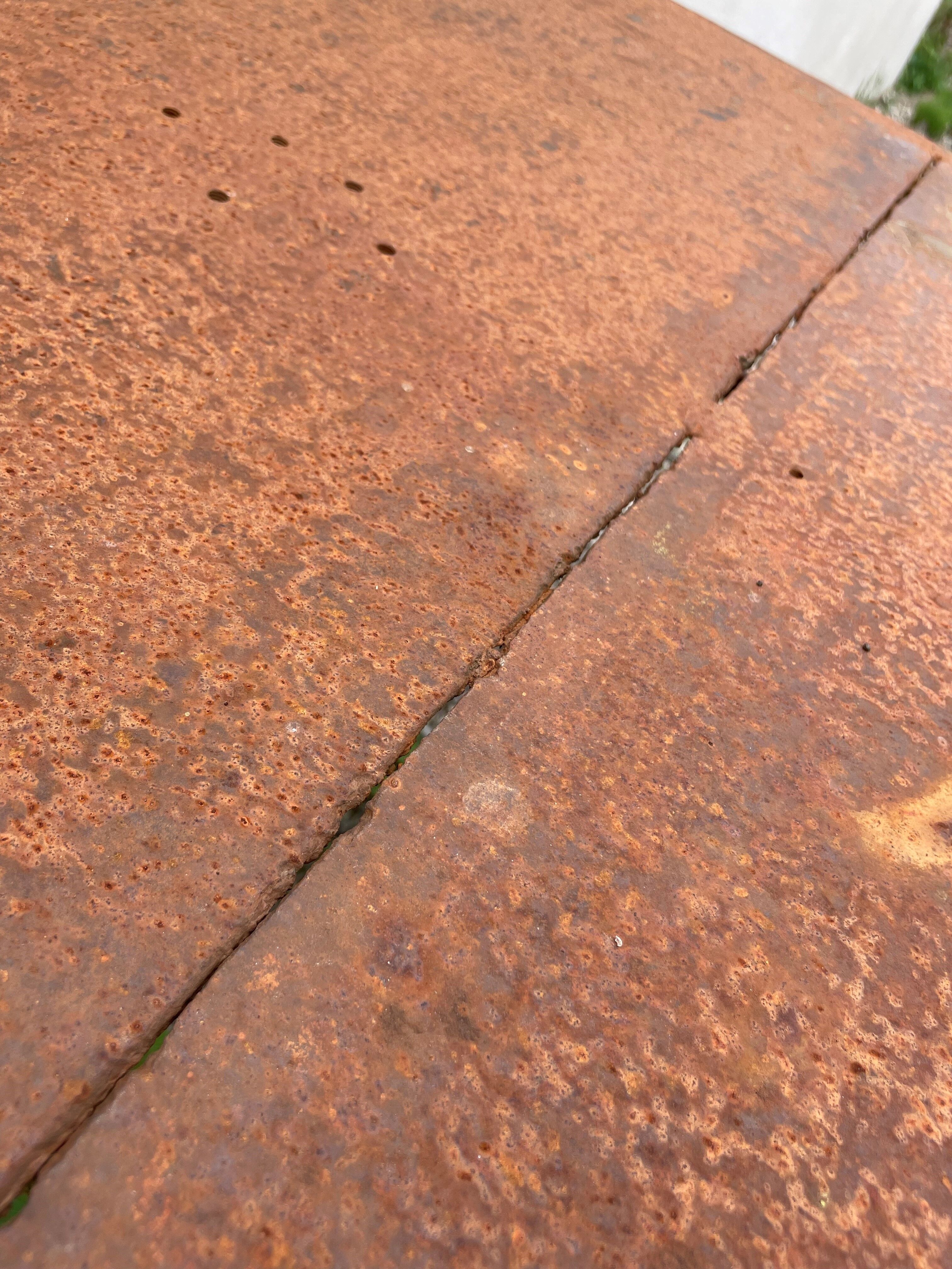 Vintage workshop industrial table