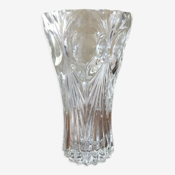 Vintage crystal art deco style vase