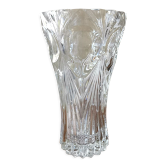 Vintage crystal art deco style vase