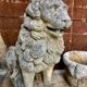 Fountain statue Lion stone reconstituted