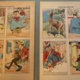 Lot de 10 planches d'imageries d'Epinal