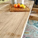 Solid oak farmhouse table 220 X 80 cm