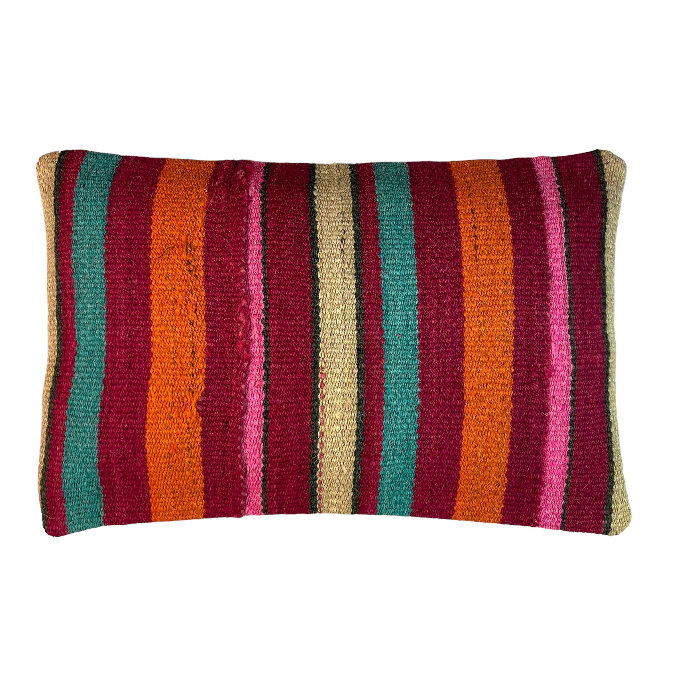 Vintage turkish kilim cushion cover, 30 x 50 cm