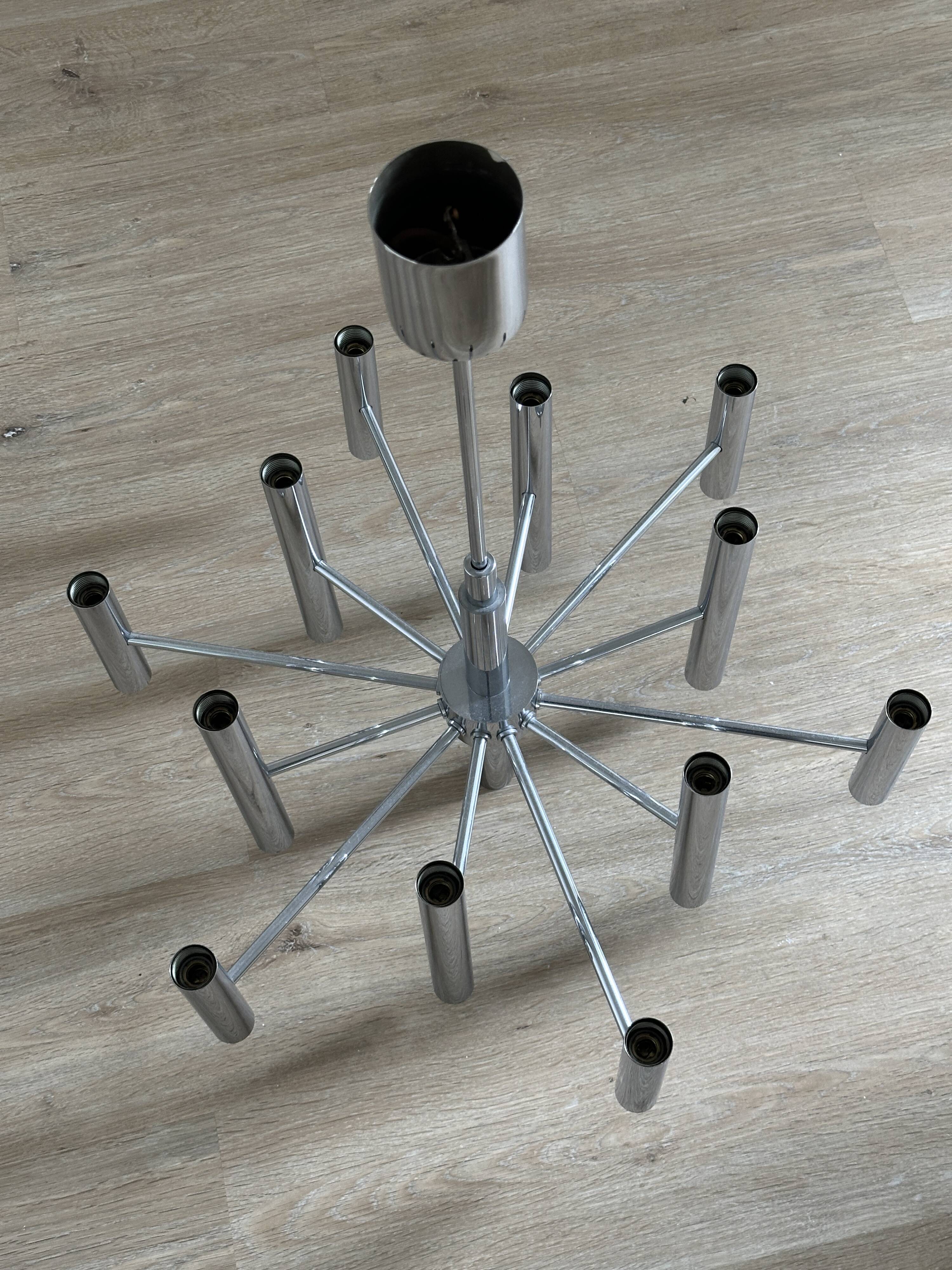 Lampe suspendue Sciolari de l'ère spatiale