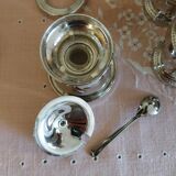 Antique English silver-plated condiment server