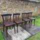 4 vintage Baumann bistro chairs 1960