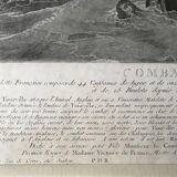 B. West, naval battle: Battle of the Hougue, engraving, eighteenth century
