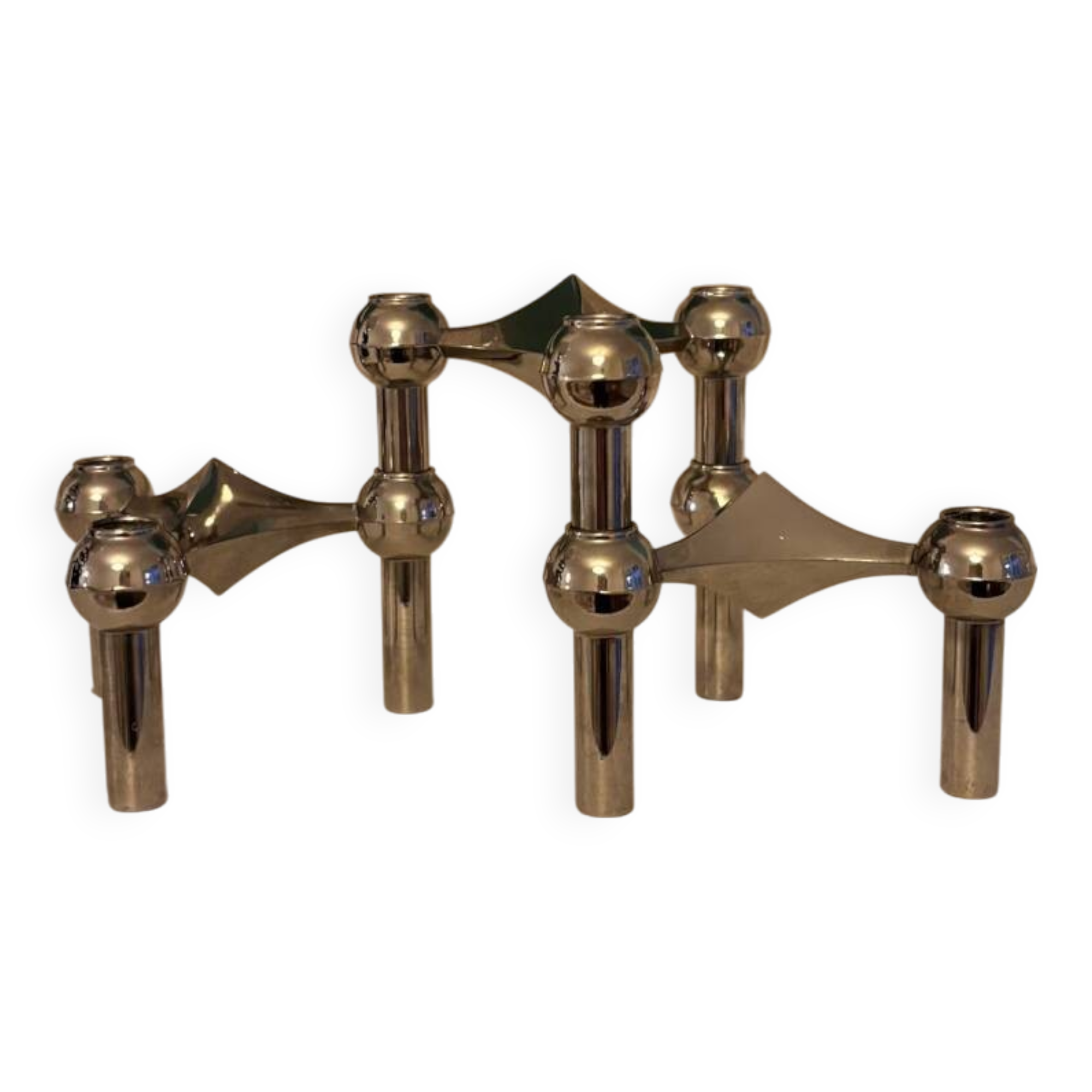 Set of 3 Nagel Fabric Candle Holders