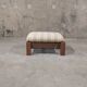Vintage solid wood living room with plaid cushions