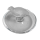 Lalique france empty pocket baguier in molded crystal pressed satin partridge