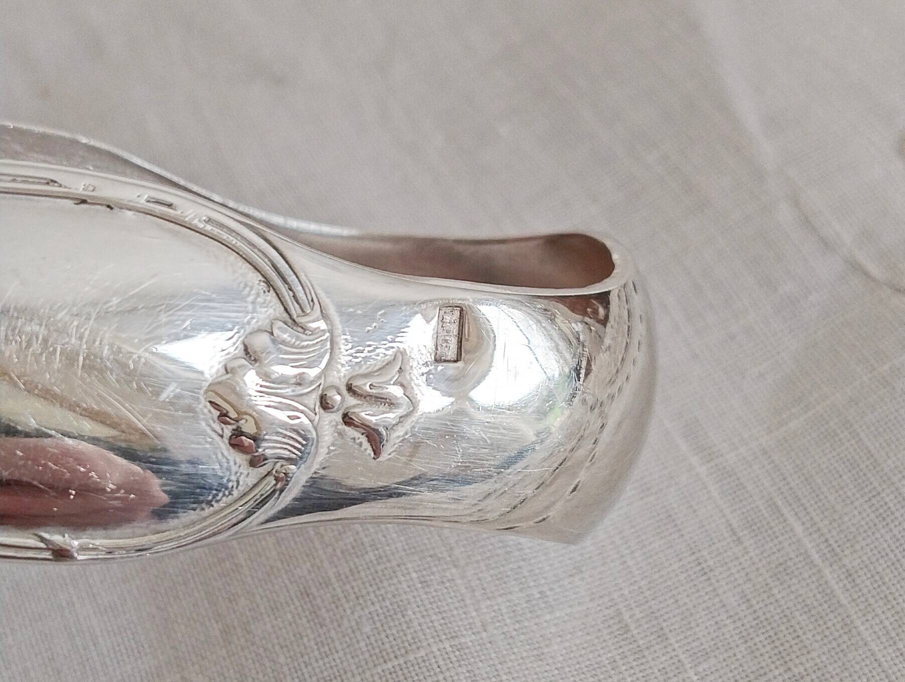 Silver sugar or ice tongs