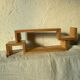 Pair wooden wall shelves 1970