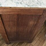 VINTAGE OAK WOODEN BEDSIDE TABLE
