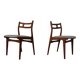 Model 138 Teak & Kvadrat Hallingdal Dining Chairs by Johannes Andersen for Uldum Møbelfabrik, Denmark, 1960s, Set of 2