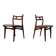 Model 138 Teak & Kvadrat Hallingdal Dining Chairs by Johannes Andersen for Uldum Møbelfabrik, Denmark, 1960s, Set of 2