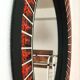 Large round ceramic mirror vintage 70s