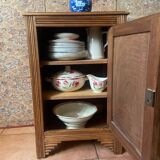 Antique Art Deco walnut sideboard